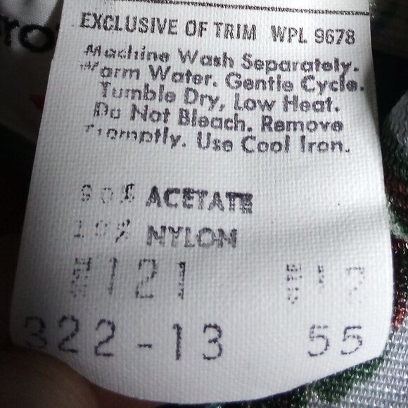 Vintage Lady Arrow Floral Polyester Disco Shirt - Picture 5 of 6